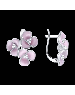 Серьги из серебра с эмалью Sokolov