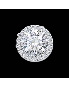 Подвеска из белого золота с бриллиантами выращенными SW Sokolov