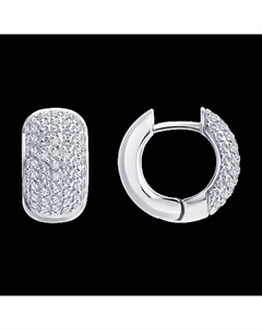 Серьги из белого золота с бриллиантами Sokolov