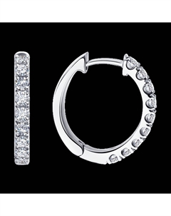 Серьги из белого золота с бриллиантами Sokolov