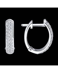 Серьги из белого золота с бриллиантами Sokolov