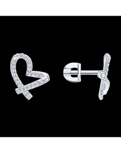 Серьги из белого золота с бриллиантами Sokolov