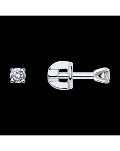 Серьги из белого золота с бриллиантами Sokolov