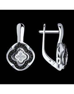 Серьги из белого золота с бриллиантами Sokolov