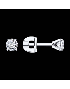 Серьги из белого золота с бриллиантами Sokolov