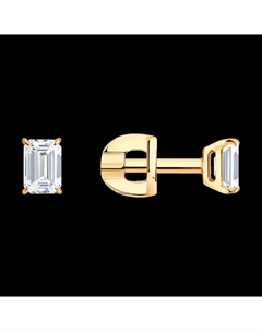 Серьги из золота с бриллиантами выращенными Sokolov