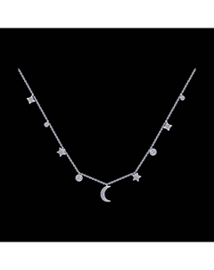 Колье из серебра с фианитами Sokolov