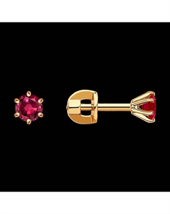Серьги из золота с рубинами Sokolov