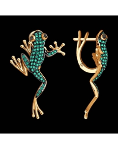 Серьги из золота с бриллиантами и изумрудами Sokolov