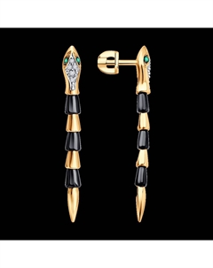 Серьги из золота с миксом камней Sokolov