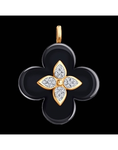 Подвеска из золота с бриллиантами и керамической вставкой Sokolov