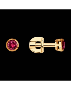 Серьги из золота с рубинами Sokolov