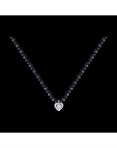 Колье из белого золота с сапфирами Sokolov