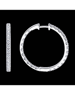 Серьги из белого золота с бриллиантами Sokolov