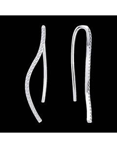 Серьги из белого золота с бриллиантами Sokolov