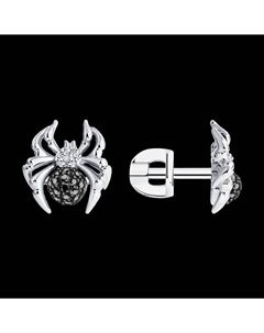 Серьги из белого золота с бриллиантами Sokolov