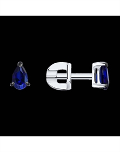 Серьги из белого золота с сапфирами Sokolov