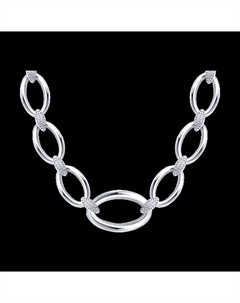 Колье из серебра с фианитами Sokolov