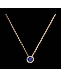 Колье из золота с бриллиантами и сапфиром Sokolov