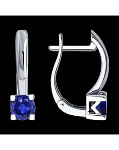 Серьги из белого золота с сапфирами Sokolov