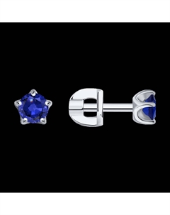Серьги из белого золота с сапфирами Sokolov