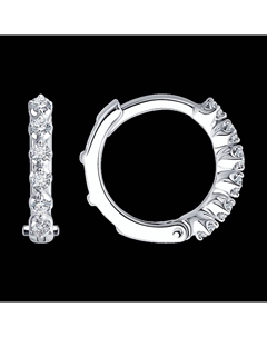 Серьги из белого золота с бриллиантами Sokolov