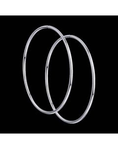 Серьги конго из серебра Sokolov