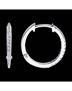 Серьги из белого золота с бриллиантами Sokolov