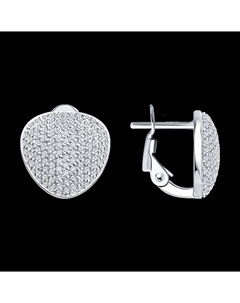 Серьги из белого золота с бриллиантами Sokolov