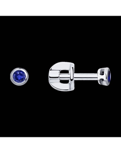 Серьги из белого золота с сапфирами Sokolov