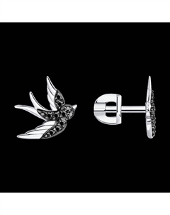 Серьги из белого золота с бриллиантами Sokolov