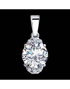 Подвеска из серебра с фианитами Sokolov