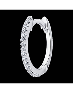 Серьга из белого золота с бриллиантами Sokolov