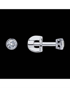 Серьги из белого золота с бриллиантами Sokolov