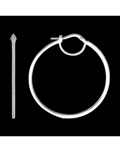 Серьги из белого золота с бриллиантами Sokolov