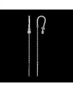 Серьги из белого золота с бриллиантами Sokolov