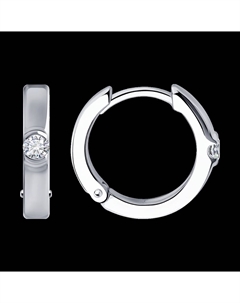 Серьги из белого золота с бриллиантами Sokolov