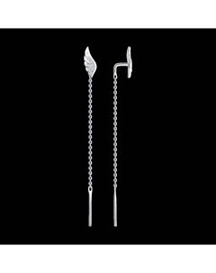 Серьги из белого золота с бриллиантами Sokolov