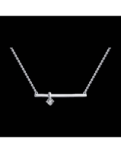 Колье из белого золота с бриллиантом Sokolov