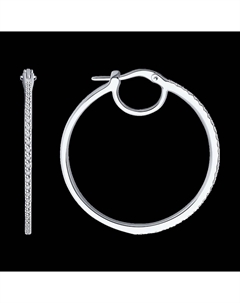 Серьги из белого золота с бриллиантами Sokolov