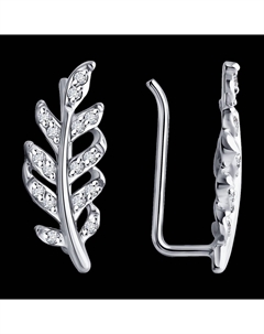 Серьги из белого золота с бриллиантами Sokolov