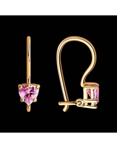 Серьги из золота с фианитами Sokolov