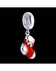Подвеска-шарм из серебра с эмалью с фианитами Sokolov