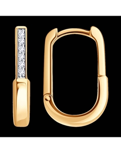 Серьги из золота с фианитами Sokolov