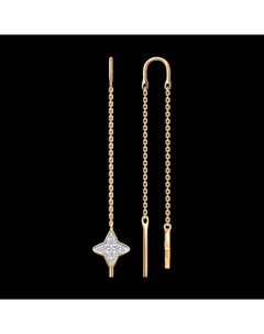 Серьги из золота с фианитами Sokolov