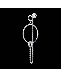 Серьга из серебра Sokolov