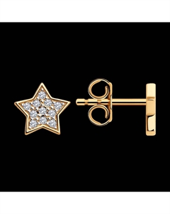 Серьги из золота с фианитами Sokolov