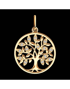 Подвеска из золота с фианитами Sokolov