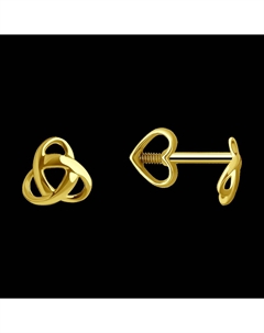 Серьги из желтого золота Sokolov