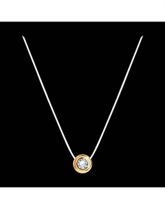 Колье из золочёного серебра с фианитом Sokolov